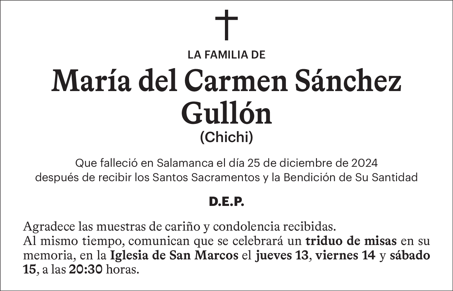 María del Carmen Sánchez Gullón