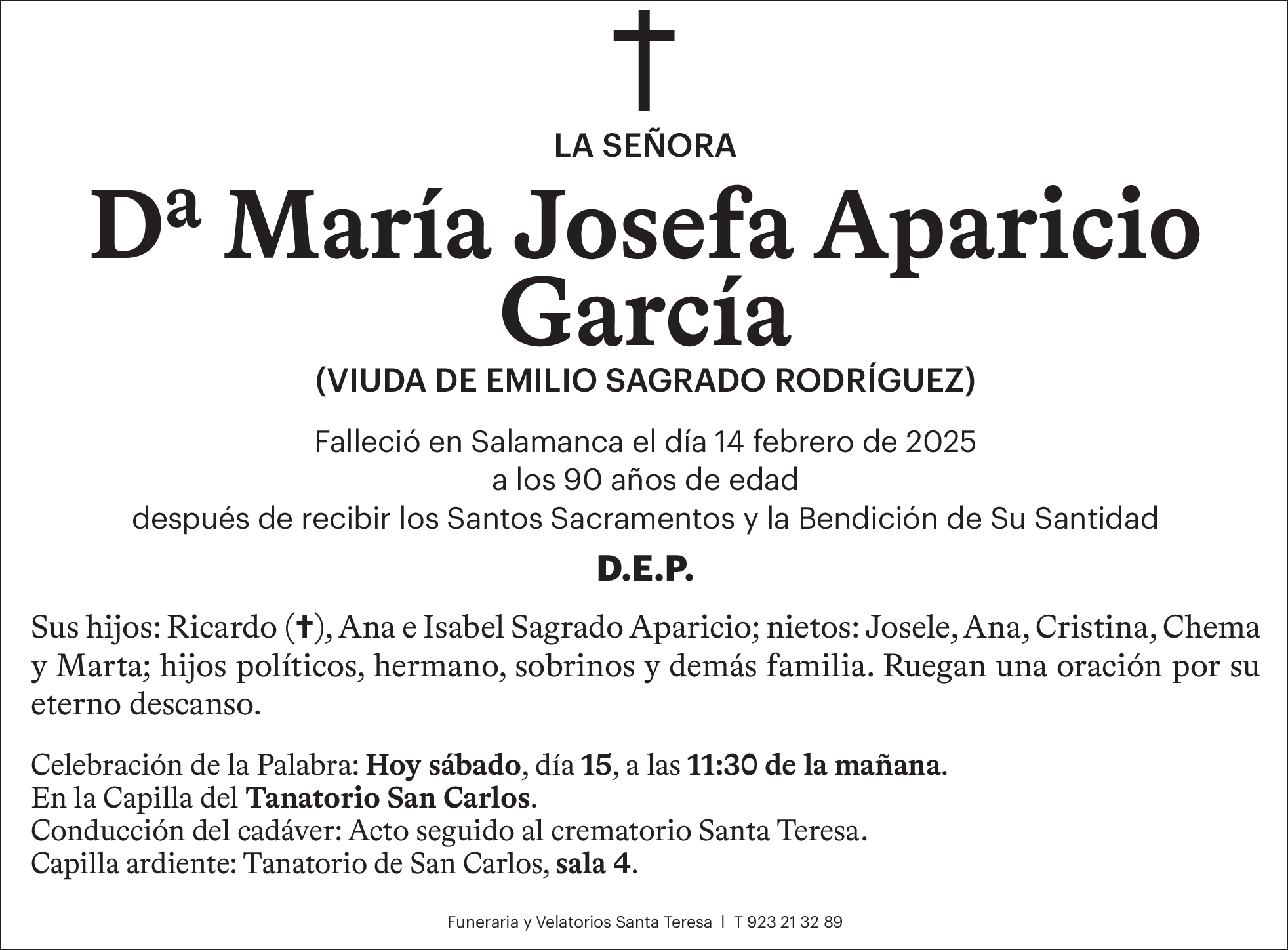 Doña María Josefa Aparicio García