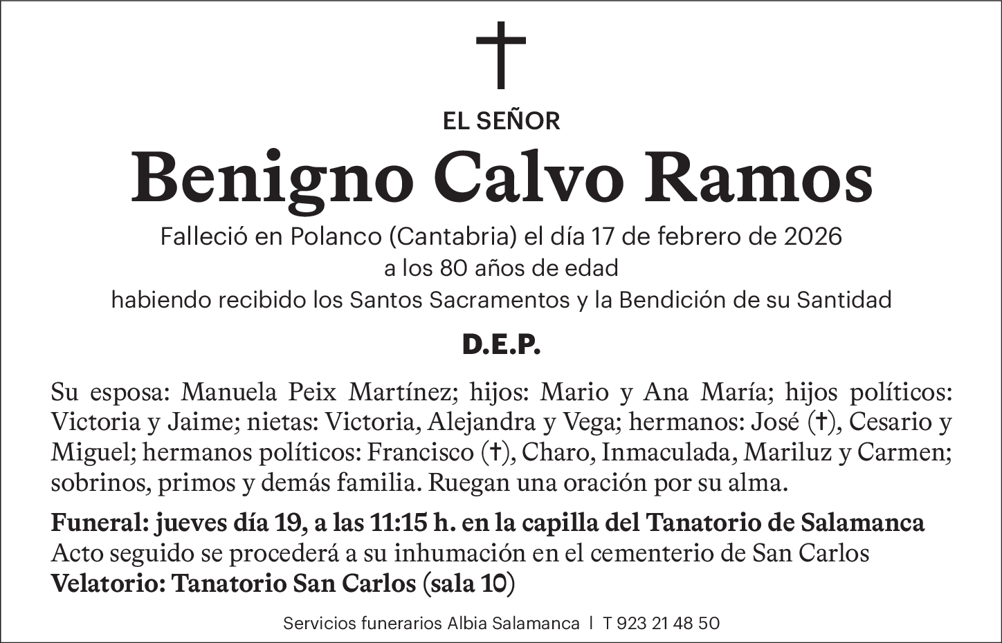 Benigno Calvo Ramos