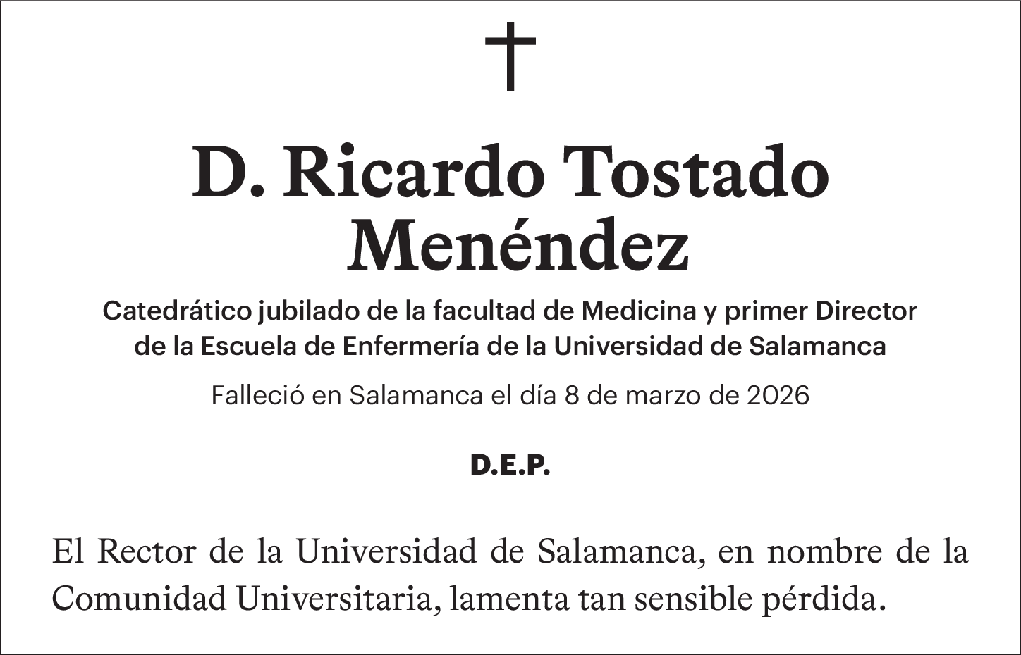 D. Ricardo Tostado Menéndez