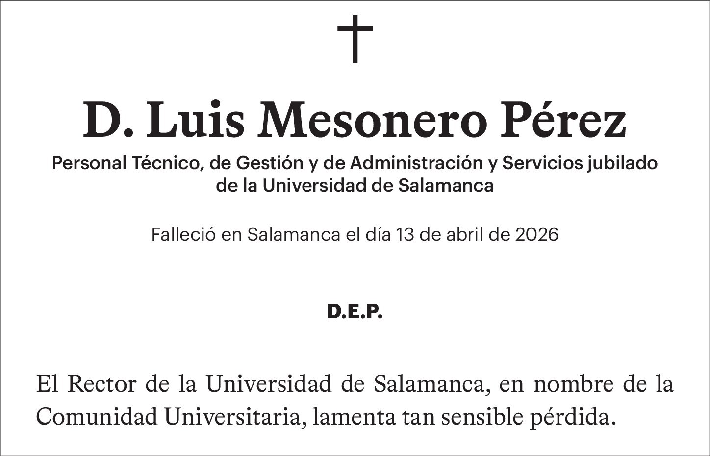 D. Luis Mesonero Pérez