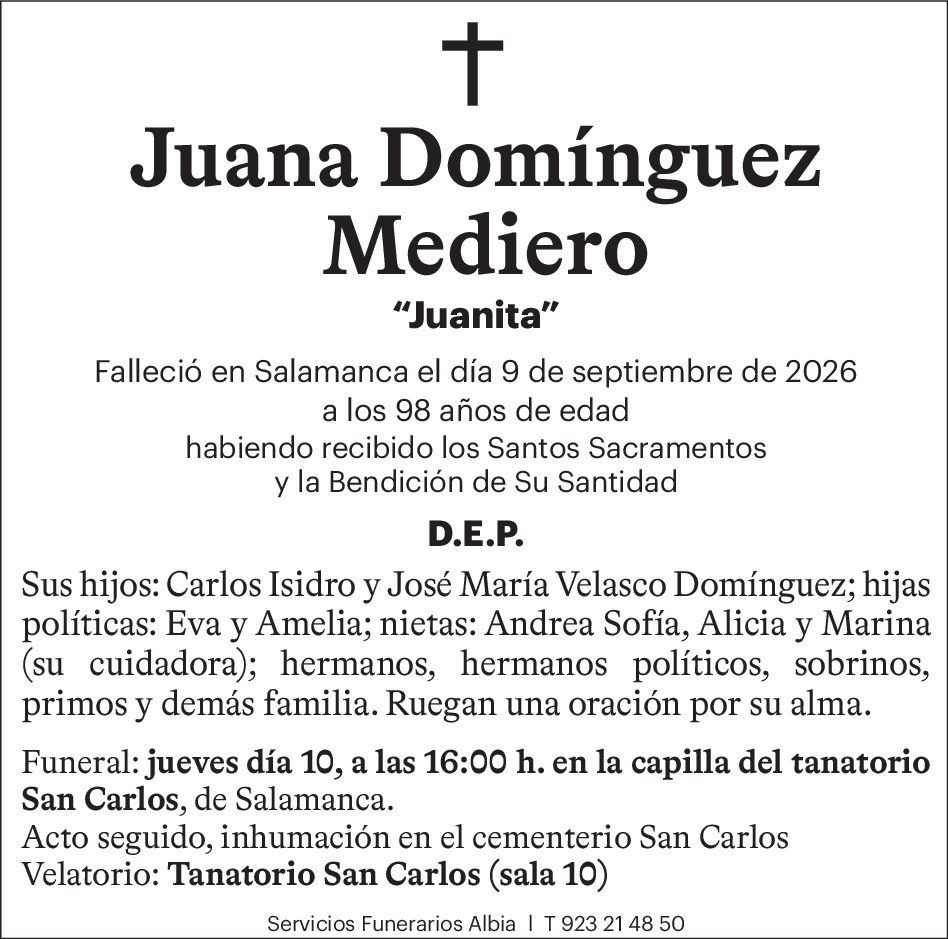 Juana Domínguez Mediero